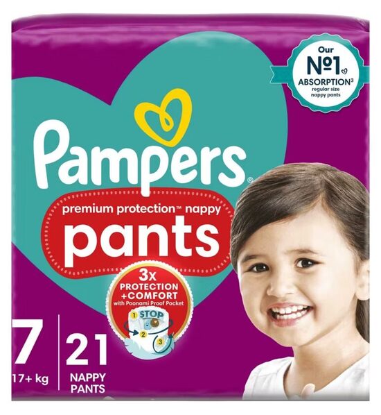 Pampers premium "biksītes" 7. izmērs 21 gb. 